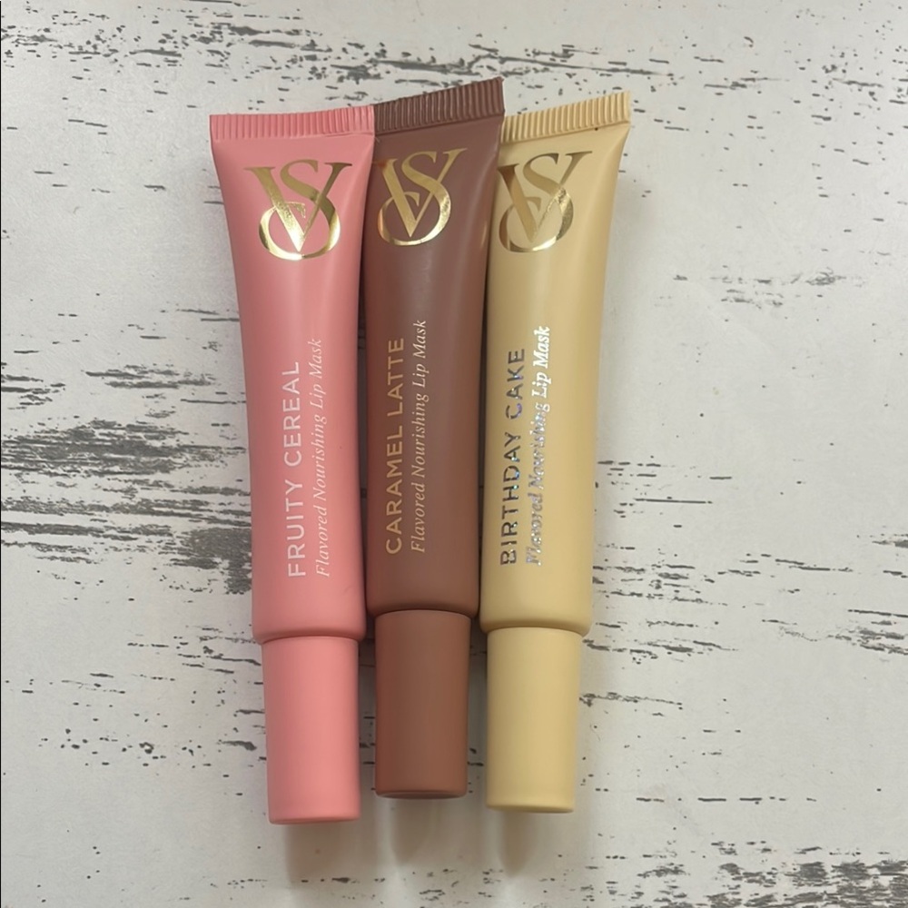 Victoria's Secret Lip Mask Set - Pink, Brown, Cream
